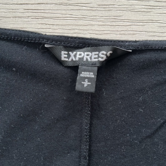 Express • Black V Neck Long Sleeve Dress - Picture 5 of 9